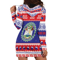 Belize Christmas Hoodie Dress Coat Of Arms Merry Xmas - Wonder Print Shop