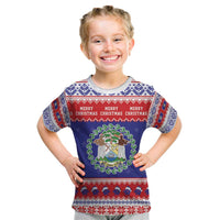 Belize Christmas Kid T Shirt Coat Of Arms Merry Xmas - Wonder Print Shop