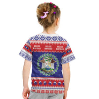 Belize Christmas Kid T Shirt Coat Of Arms Merry Xmas - Wonder Print Shop