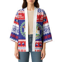 Belize Christmas Kimono Coat Of Arms Merry Xmas - Wonder Print Shop