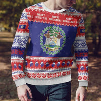 Belize Christmas Ugly Christmas Sweater Coat Of Arms Merry Xmas - Wonder Print Shop