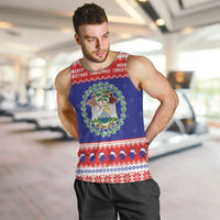 Belize Christmas Men Tank Top Coat Of Arms Merry Xmas - Wonder Print Shop