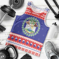 Belize Christmas Men Tank Top Coat Of Arms Merry Xmas - Wonder Print Shop