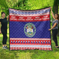 Belize Christmas Quilt Coat Of Arms Merry Xmas - Wonder Print Shop