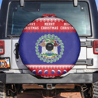 Belize Christmas Spare Tire Cover Coat Of Arms Merry Xmas - Wonder Print Shop