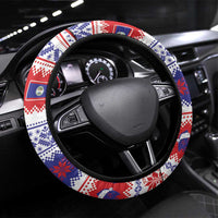 Belize Christmas Steering Wheel Cover Coat Of Arms Merry Xmas - Wonder Print Shop