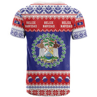 Belize Christmas T Shirt Coat Of Arms Merry Xmas - Wonder Print Shop