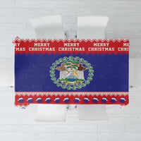 Belize Christmas Tablecloth Coat Of Arms Merry Xmas - Wonder Print Shop