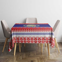 Belize Christmas Tablecloth Coat Of Arms Merry Xmas - Wonder Print Shop