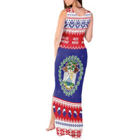 Belize Christmas Tank Maxi Dress Coat Of Arms Merry Xmas - Wonder Print Shop