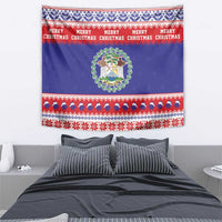 Belize Christmas Tapestry Coat Of Arms Merry Xmas - Wonder Print Shop