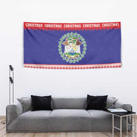 Belize Christmas Tapestry Coat Of Arms Merry Xmas - Wonder Print Shop