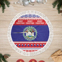 Belize Christmas Tree Skirt Coat Of Arms Merry Xmas - Wonder Print Shop