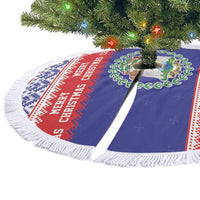 Belize Christmas Tree Skirt Coat Of Arms Merry Xmas - Wonder Print Shop