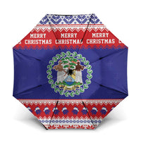 Belize Christmas Umbrella Coat Of Arms Merry Xmas - Wonder Print Shop