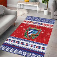 Cuba Christmas Area Rug Coat Of Arms Xmas Vibe - Wonder Print Shop