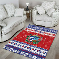 Cuba Christmas Area Rug Coat Of Arms Xmas Vibe - Wonder Print Shop