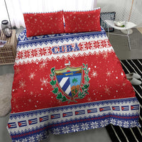 Cuba Christmas Bedding Set Coat Of Arms Xmas Vibe - Wonder Print Shop