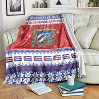 Cuba Christmas Blanket Coat Of Arms Xmas Vibe - Wonder Print Shop