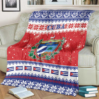 Cuba Christmas Blanket Coat Of Arms Xmas Vibe - Wonder Print Shop