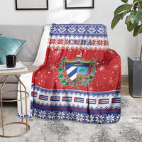 Cuba Christmas Blanket Coat Of Arms Xmas Vibe - Wonder Print Shop