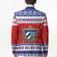 Personalized Cuba Christmas Blazer Coat Of Arms Xmas Vibe - Wonder Print Shop