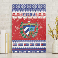 Cuba Christmas Canvas Wall Art Coat Of Arms Xmas Vibe - Wonder Print Shop