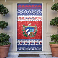 Personalized Cuba Christmas Door Cover Coat Of Arms Xmas Vibe - Wonder Print Shop
