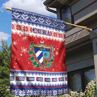 Cuba Christmas Garden Flag Coat Of Arms Xmas Vibe - Wonder Print Shop