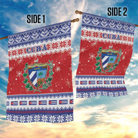 Cuba Christmas Garden Flag Coat Of Arms Xmas Vibe - Wonder Print Shop