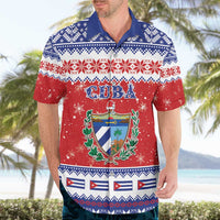Personalized Cuba Christmas Hawaiian Shirt Coat Of Arms Xmas Vibe - Wonder Print Shop