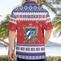 Personalized Cuba Christmas Hawaiian Shirt Coat Of Arms Xmas Vibe - Wonder Print Shop
