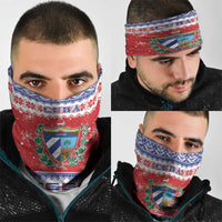 Cuba Christmas Neck Gaiter Coat Of Arms Xmas Vibe - Wonder Print Shop