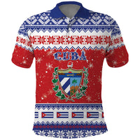 Personalized Cuba Christmas Polo Shirt Coat Of Arms Xmas Vibe - Wonder Print Shop