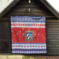 Cuba Christmas Quilt Coat Of Arms Xmas Vibe - Wonder Print Shop