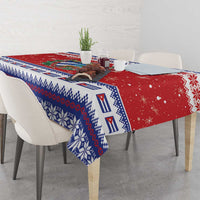 Cuba Christmas Tablecloth Coat Of Arms Xmas Vibe - Wonder Print Shop