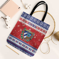 Cuba Christmas Tote Bag Coat Of Arms Xmas Vibe - Wonder Print Shop