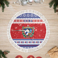 Cuba Christmas Tree Skirt Coat Of Arms Xmas Vibe - Wonder Print Shop