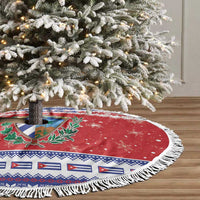 Cuba Christmas Tree Skirt Coat Of Arms Xmas Vibe - Wonder Print Shop
