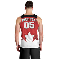 Custom Canada Hockey Men Tank Top Maple Leaves Sporty Style