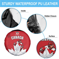 Canada Hockey Spare Tire Cover Maple Leaves Sporty Style