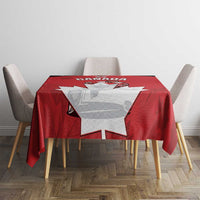 Canada Hockey Tablecloth Maple Leaves Sporty Style