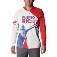 Puerto Rico Baseball Custom Button Sweatshirt El Morro Sporty Style