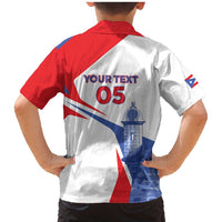 Puerto Rico Baseball Custom Family Matching Mermaid Dress and Hawaiian Shirt El Morro Sporty Style