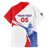 Puerto Rico Baseball Custom Family Matching Short Sleeve Bodycon Dress and Hawaiian Shirt El Morro Sporty Style