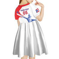 Puerto Rico Baseball Custom Kid Short Sleeve Dress El Morro Sporty Style