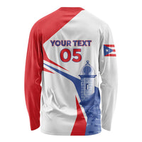 Puerto Rico Baseball Custom Long Sleeve Shirt El Morro Sporty Style