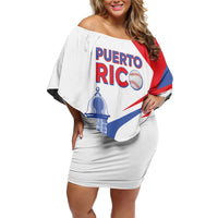 Puerto Rico Baseball Custom Off Shoulder Short Dress El Morro Sporty Style