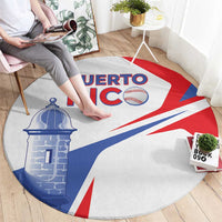 Puerto Rico Baseball Round Carpet El Morro Sporty Style
