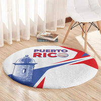 Puerto Rico Baseball Round Carpet El Morro Sporty Style